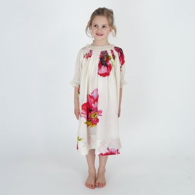 Silk Dress with Floral Print by Pero-4Y