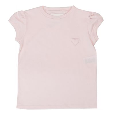 Pink T-Shirt Arnica with Padded Heart by Touriste
