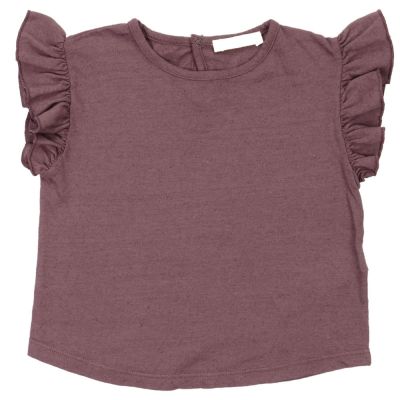 Cotton and Linen Baby T-Shirt Purple by Babe & Tess