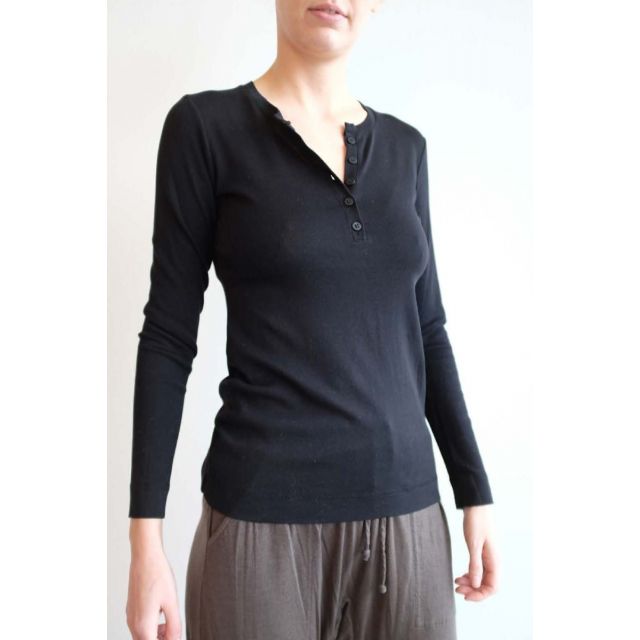 Super Cotton Button Shirt Black by Private0204