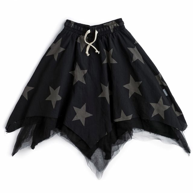 Star Flowy Skirt with Tulle by Nununu