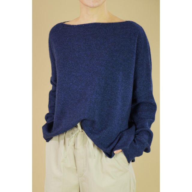 Oversized Cashmere Sweater Indigo by ApuntoB