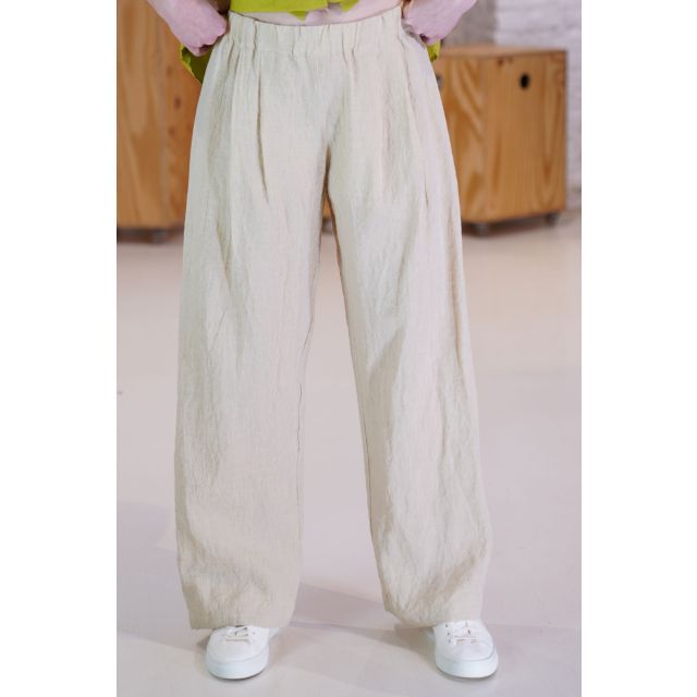 Linen Trousers Natural P1382/TS786 by ApuntoB