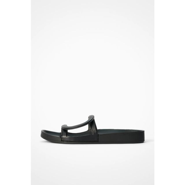 Isaac Leather Sandals Black by At.Kollektive x Isaac Reina