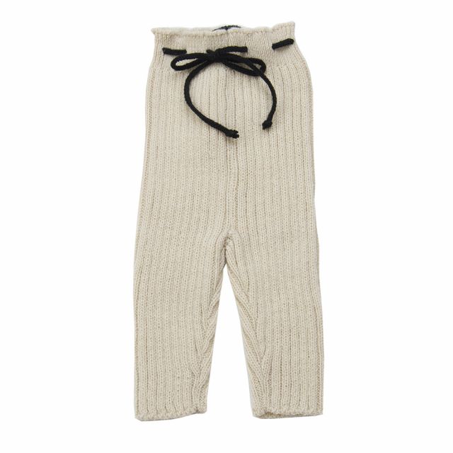 Woolen Knitted Leggings Natural by Babe & Tess
