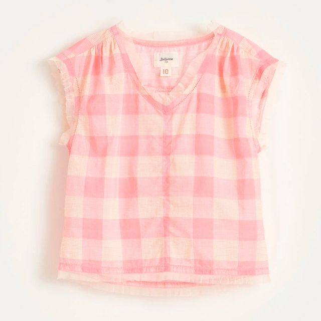 Blouse Isano Pink/Yellow Check by Bellerose