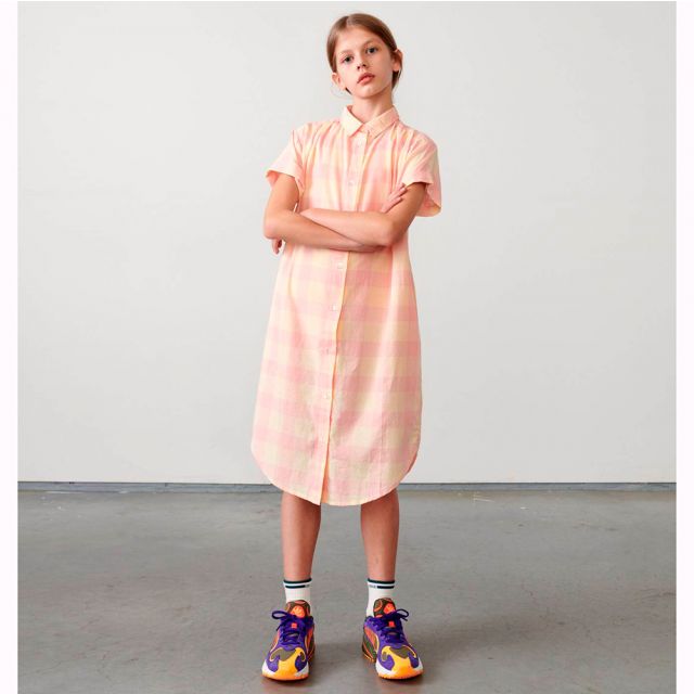 Dress Angie Pink/Yellow Check by Bellerose