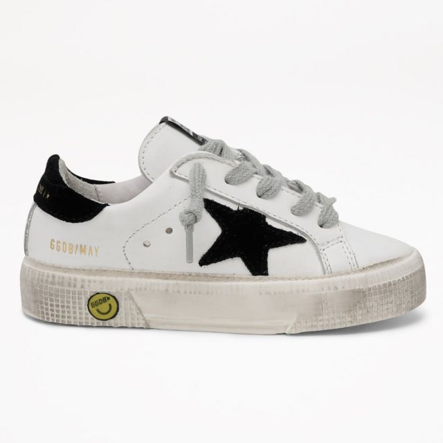Sneakers May Leather Upper Suede Black Star by Golden Goose Deluxe Brand