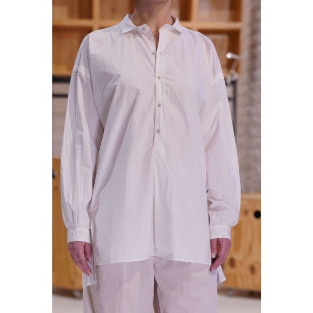 Pull Over Shirt White by Kaval