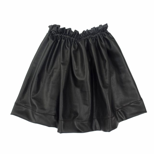 Skirt Tonia Black Faux Leather by Anja Schwerbrock