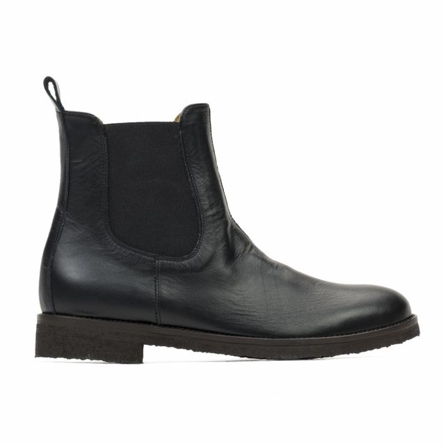 Leather Chelsea Boots Black by Pepe Shoes